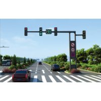 交通信号标志杆 一体化框架信号灯 十字路口人行交通信号灯杆