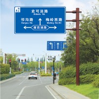 交通信号灯杆 交通标志牌杆 八角交通标志杆F型杆 指示标志杆